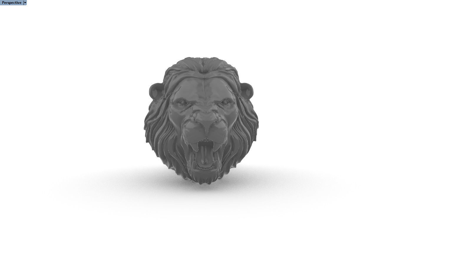 leon pendant 3D print model_3