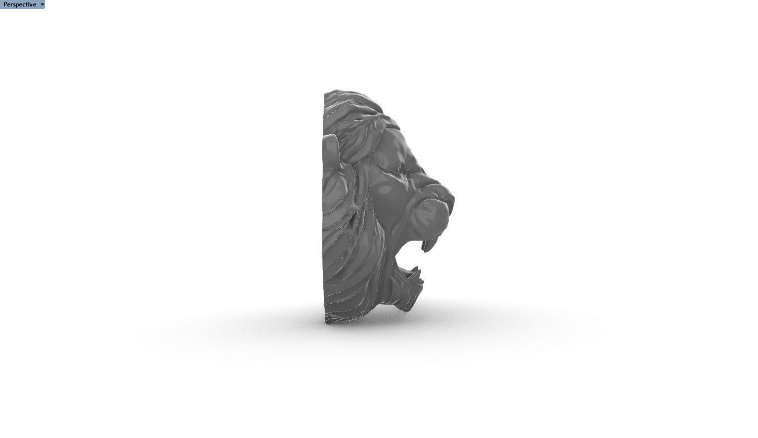 leon pendant 3D print model_4