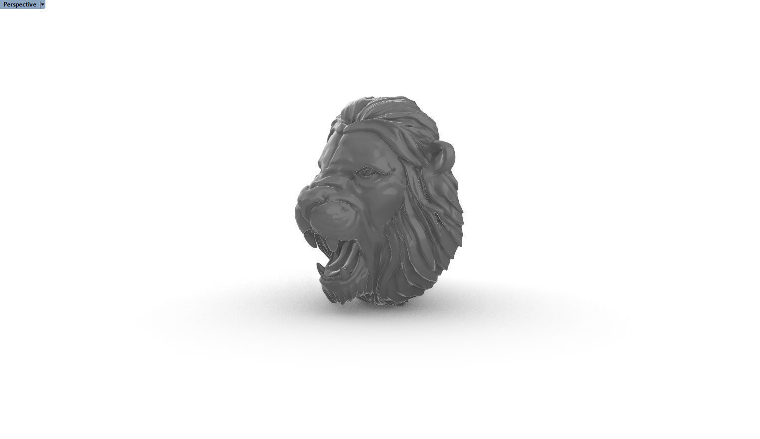 leon pendant 3D print model_1