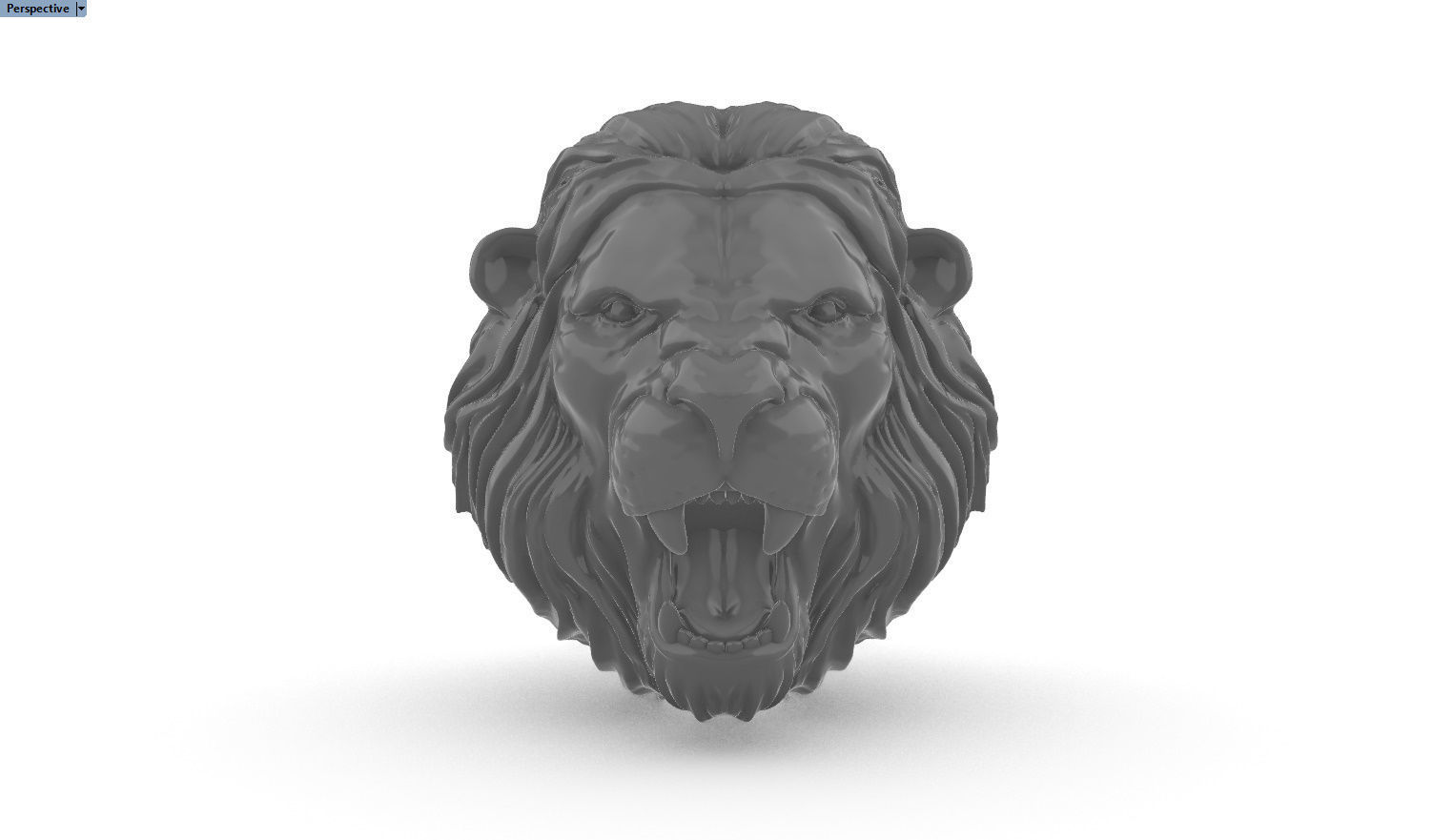 leon pendant 3D print model_6
