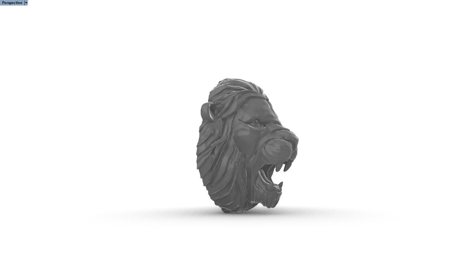 leon pendant 3D print model_10