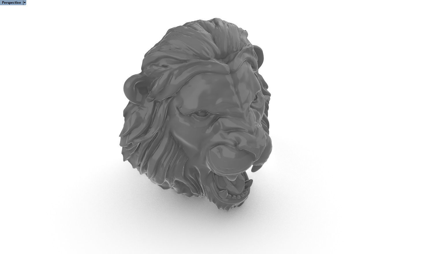 leon pendant 3D print model_8
