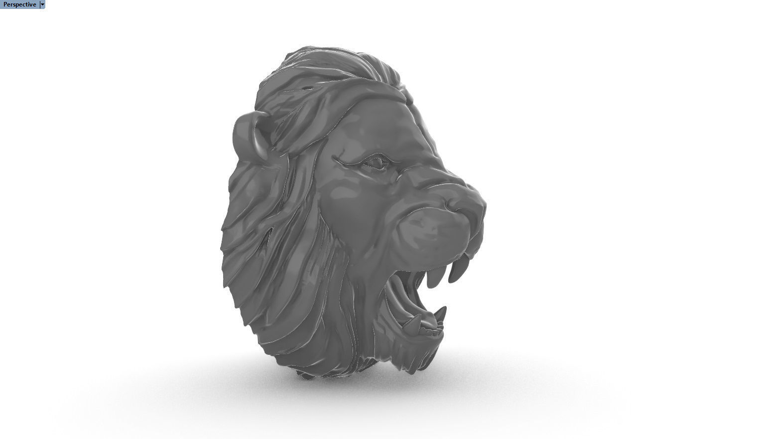 leon pendant 3D print model_7