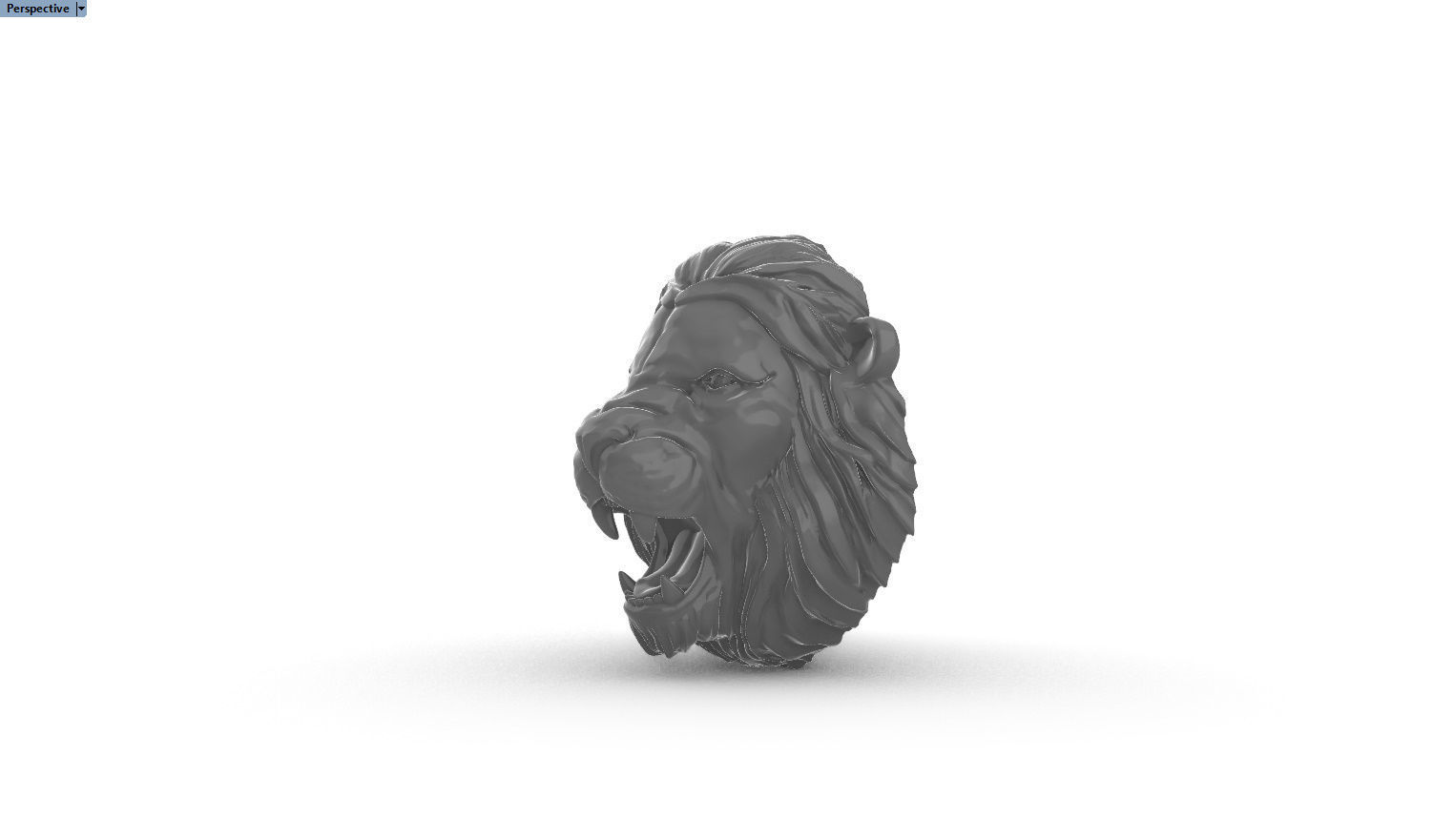 leon pendant 3D print model_9
