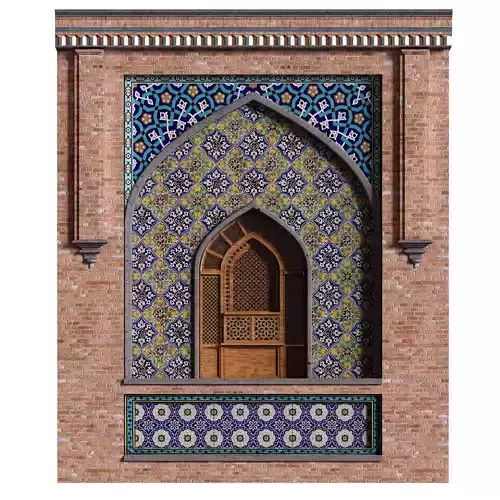 arabic exterior facade element set 809