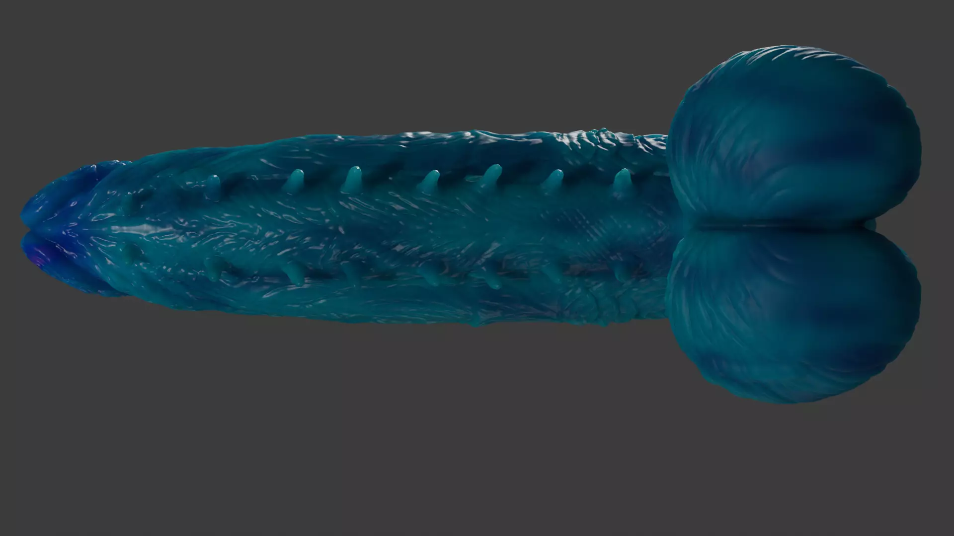 Oni Demon Penis Lowpoly and Highpoly Rigged Low-poly 3D model_11