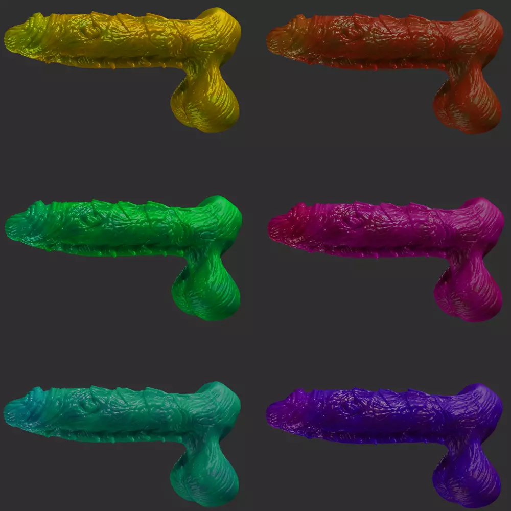 Oni Demon Penis Lowpoly and Highpoly Rigged Low-poly 3D model_2