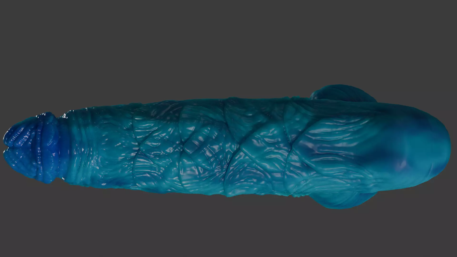 Oni Demon Penis Lowpoly and Highpoly Rigged Low-poly 3D model_10