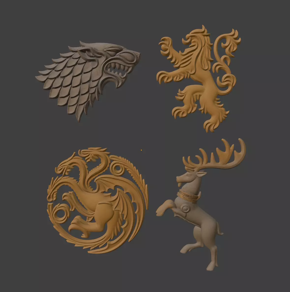 GAME OF THRONES SIGILS 3D print model