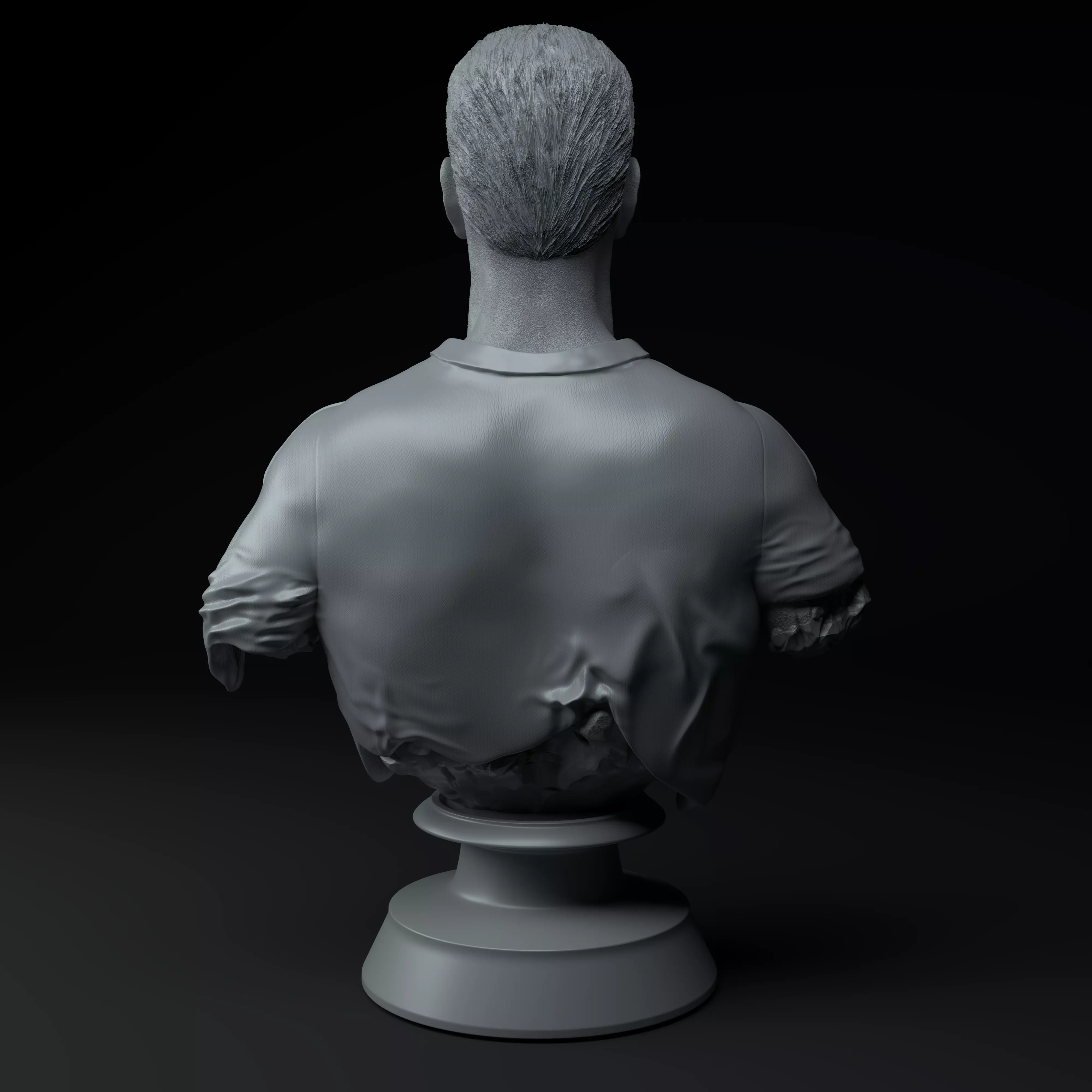 Lionel Scaloni Premium 3D Bust STL 3D model_4