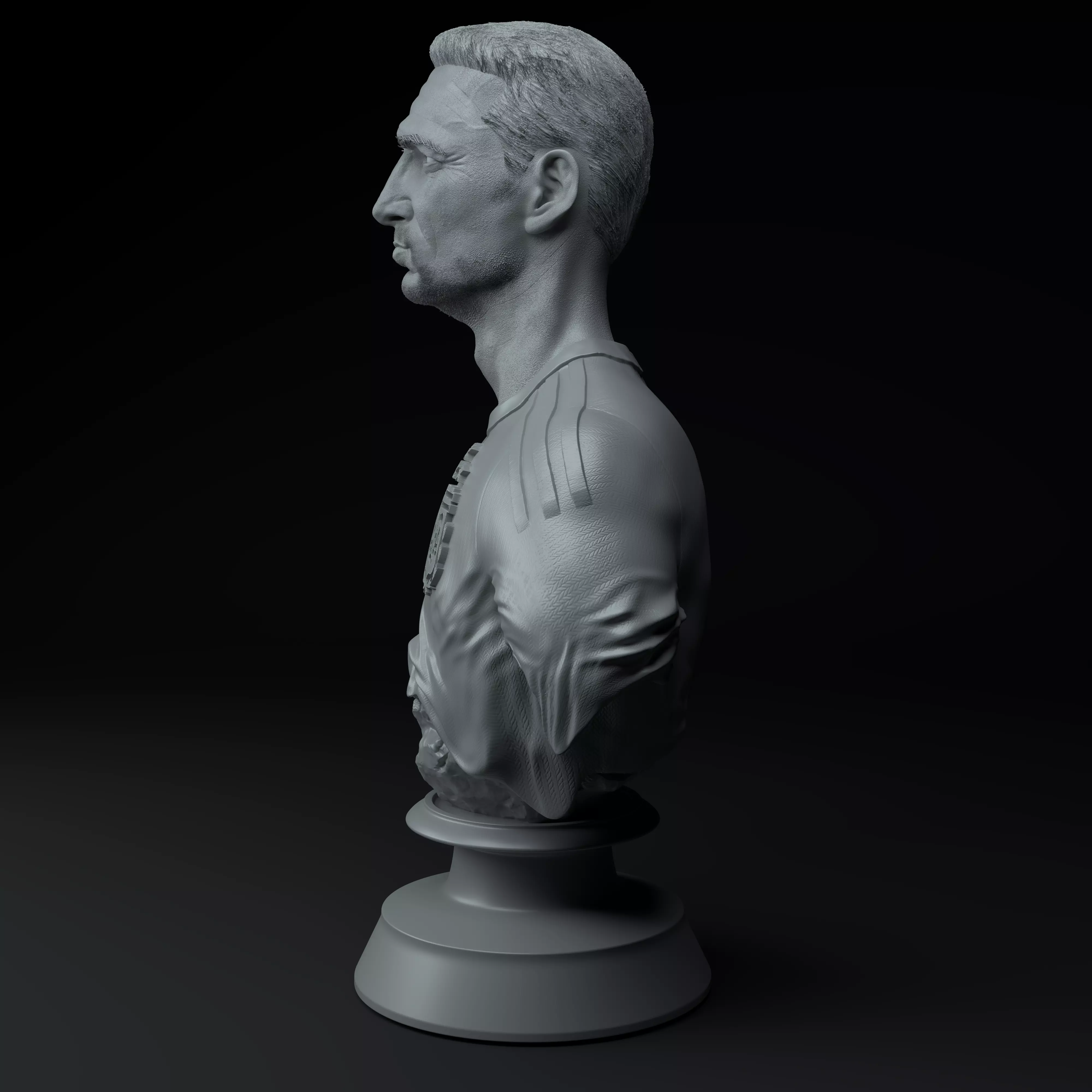 Lionel Scaloni Premium 3D Bust STL 3D model_2