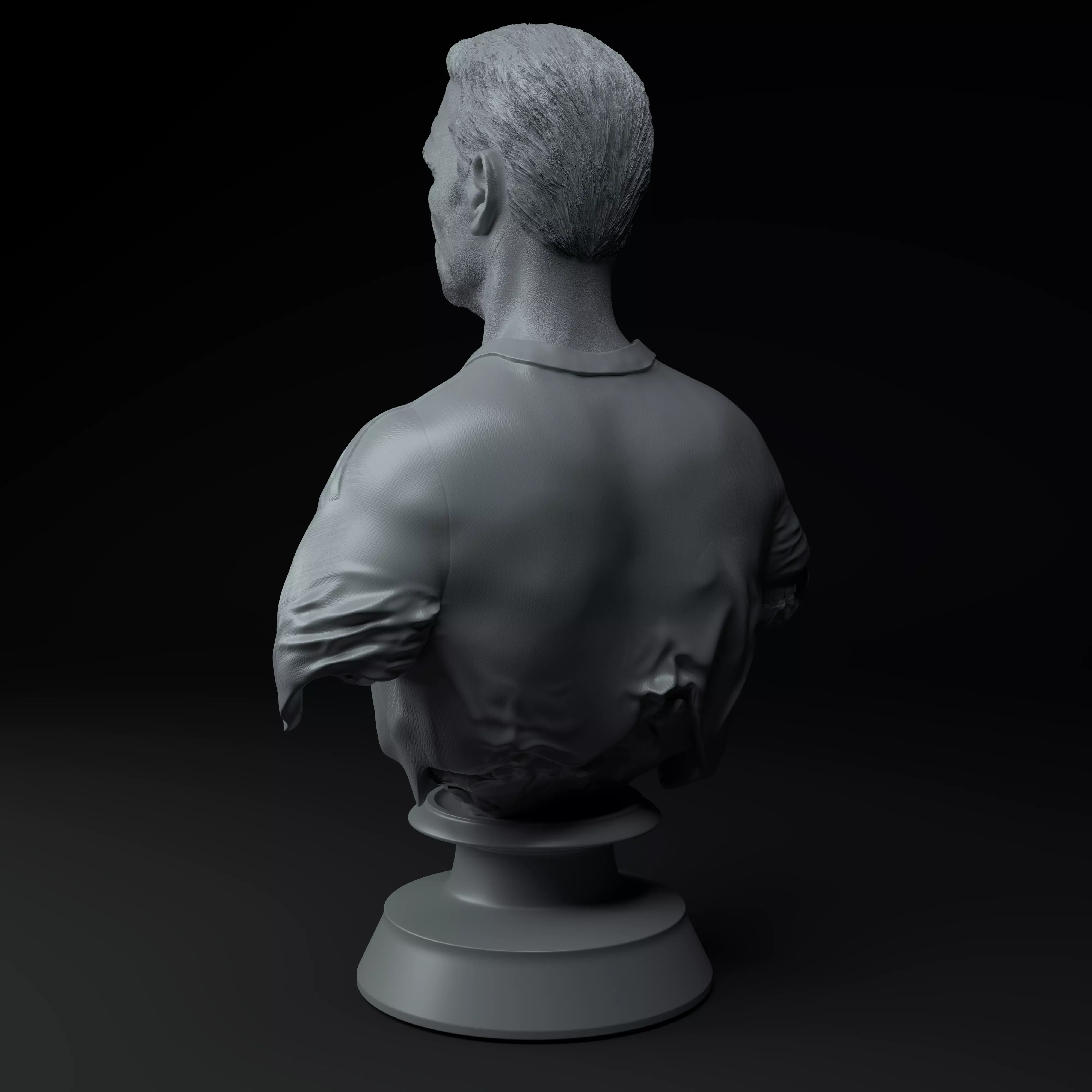 Lionel Scaloni Premium 3D Bust STL 3D model_3