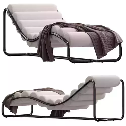 Islington Upholstered fabric chaise longue ferre home