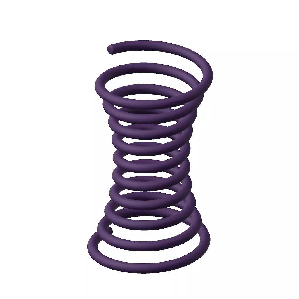 Plastic Concave Spring Toy 3D model_0