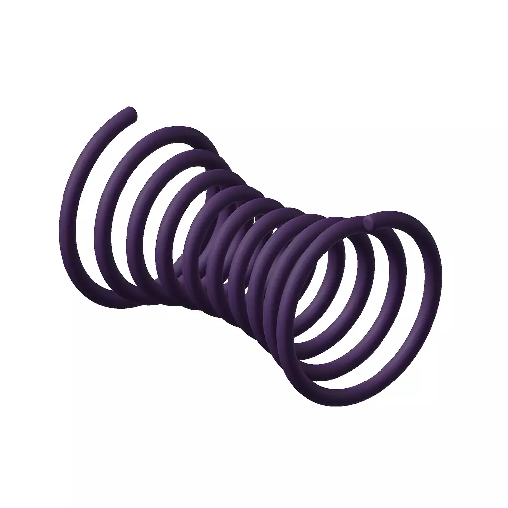 Plastic Concave Spring Toy 3D model_1