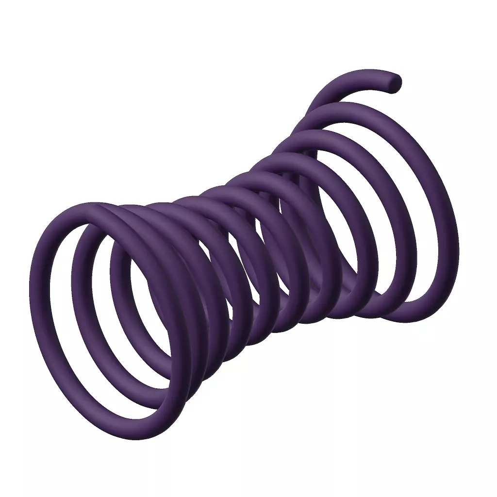 Plastic Concave Spring Toy 3D model_2