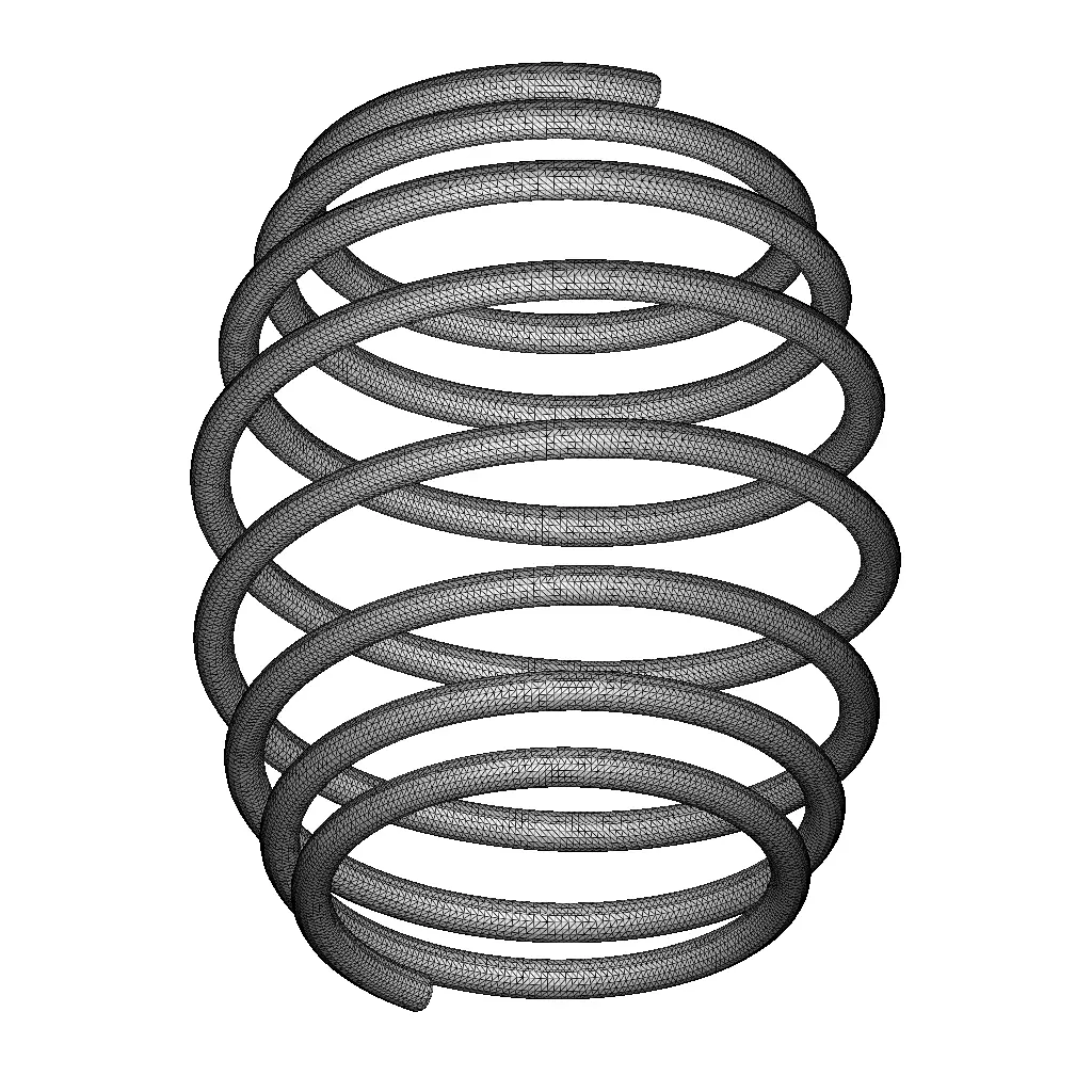 Plastic Convex Spring Toy 3D model_3
