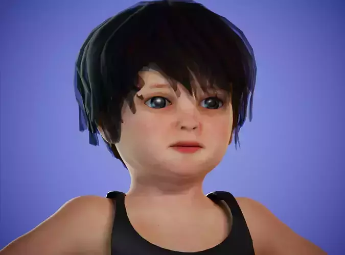 game  cartoon  rigged  baby boy