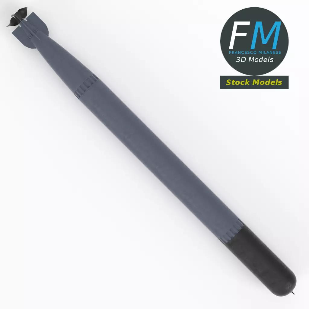 Torpedo weapon Free 3D model_1