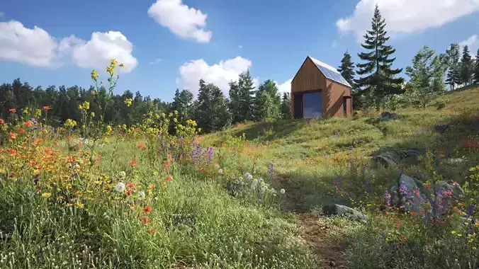 Archmodels Vol 252 For Blender With Geo Scatter Biomes