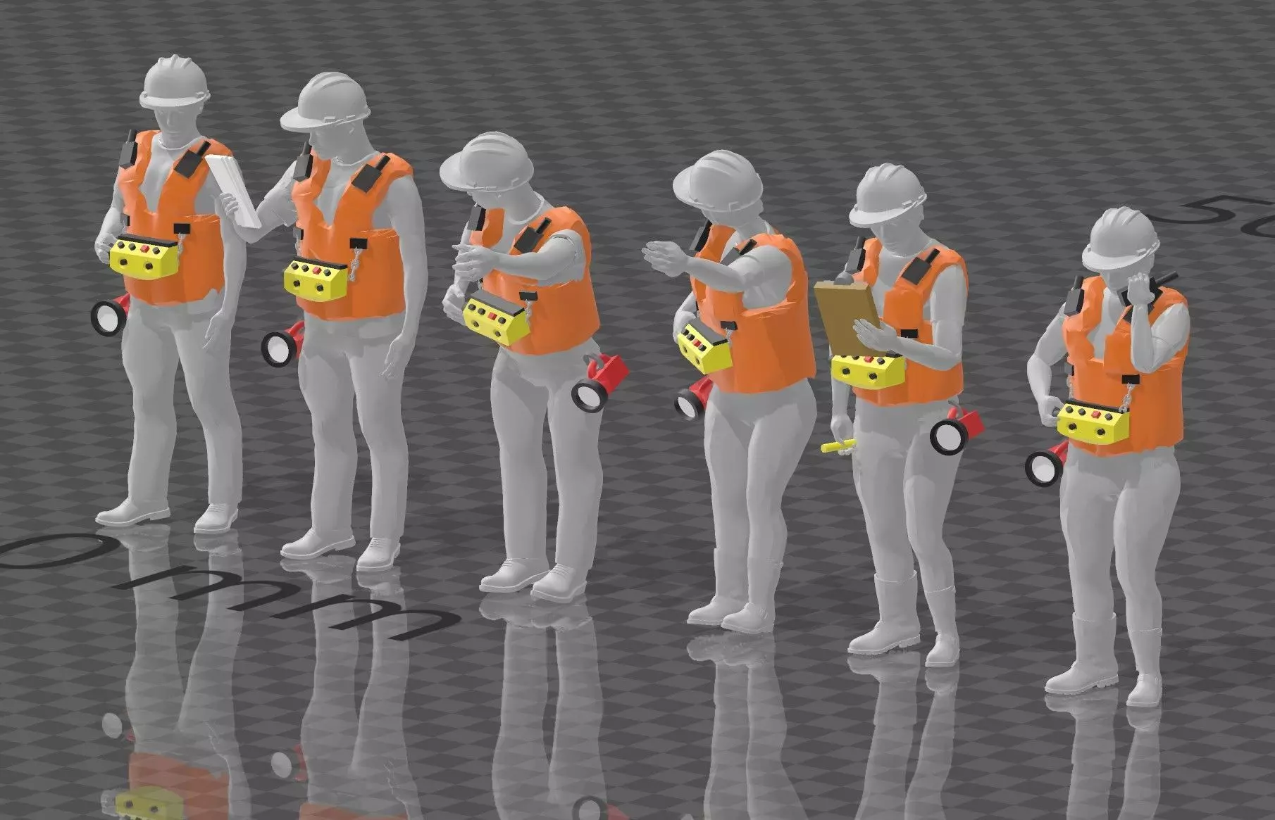 HO Scale RC Operator Figures 3D print model_5