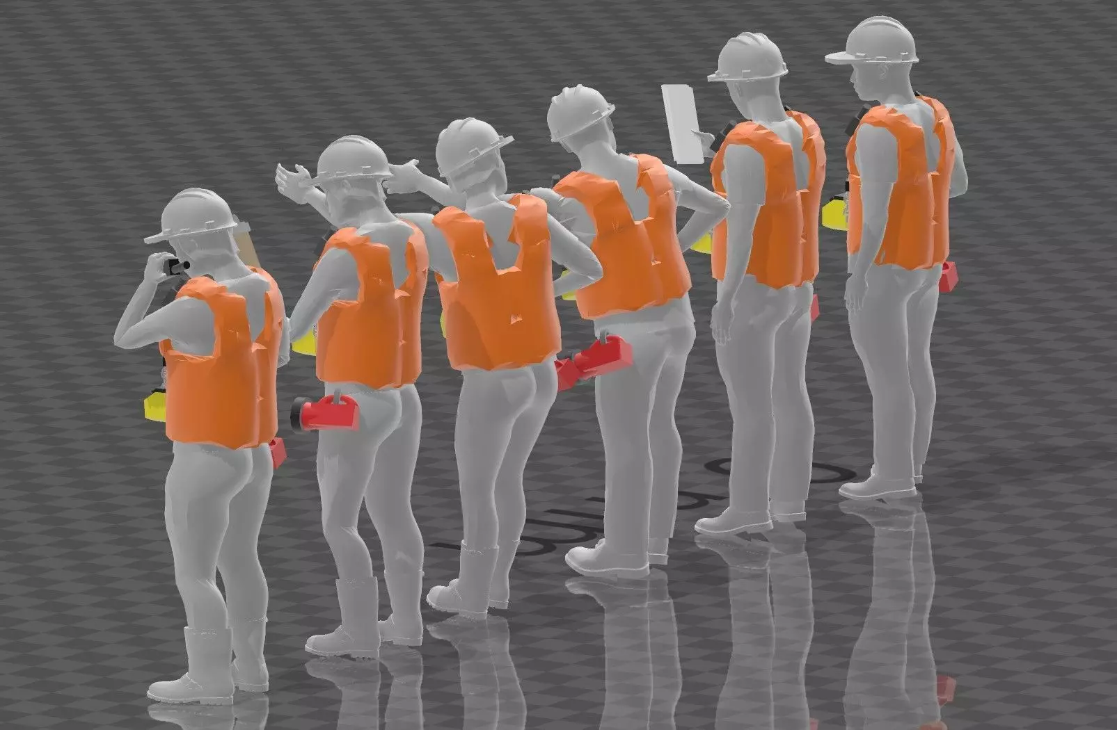 HO Scale RC Operator Figures 3D print model_6