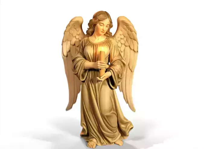 Angel with a candle