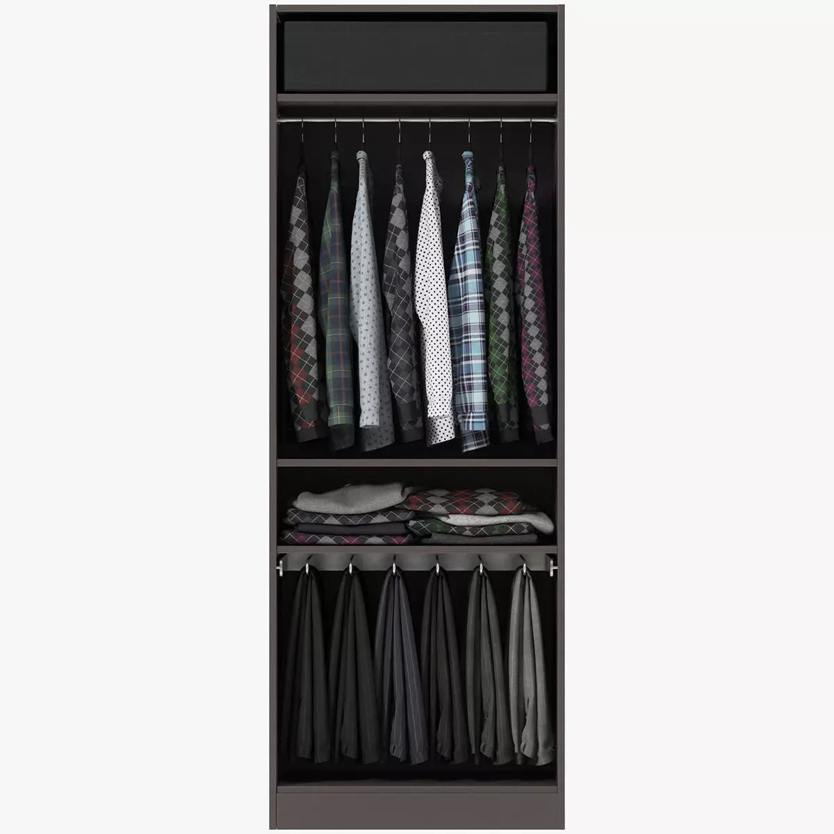 Wardrobe with Clothes 3D model
