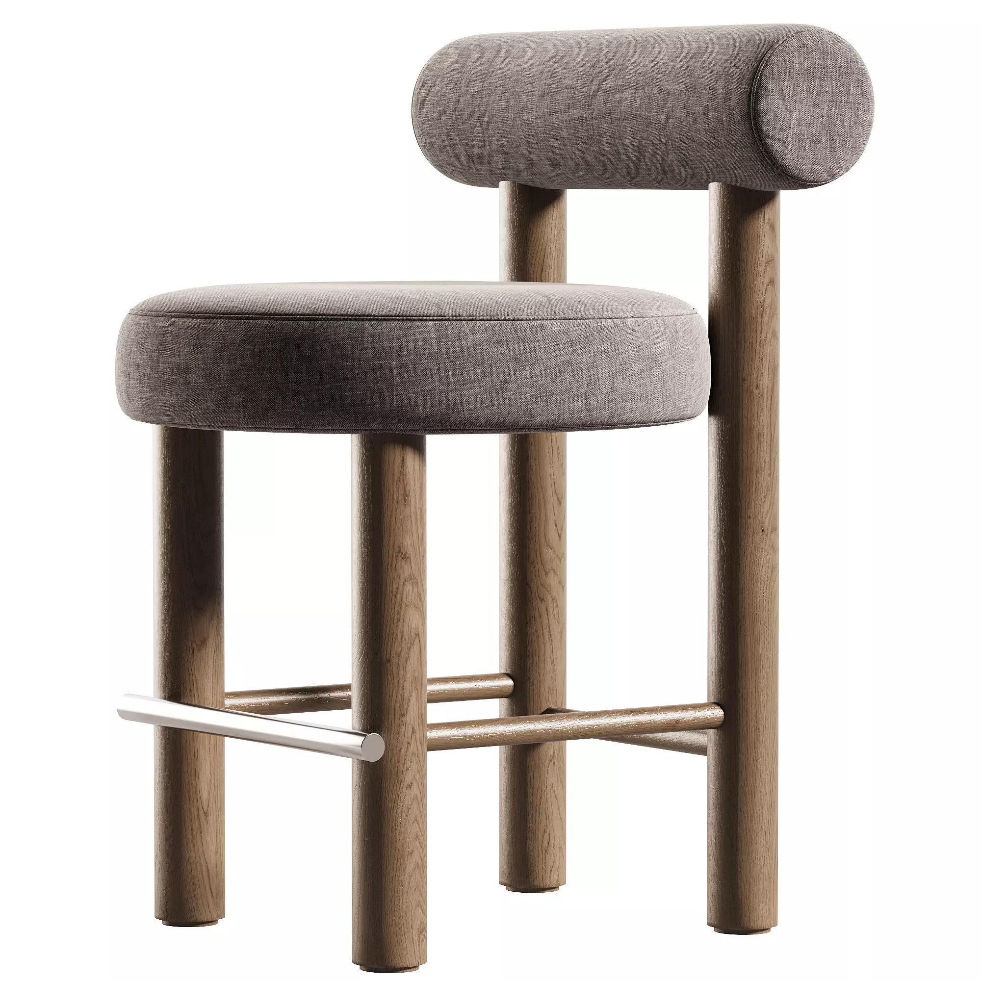 Counter and Bar Chair Gropius CS2 by Noom Low-poly 3D model_1