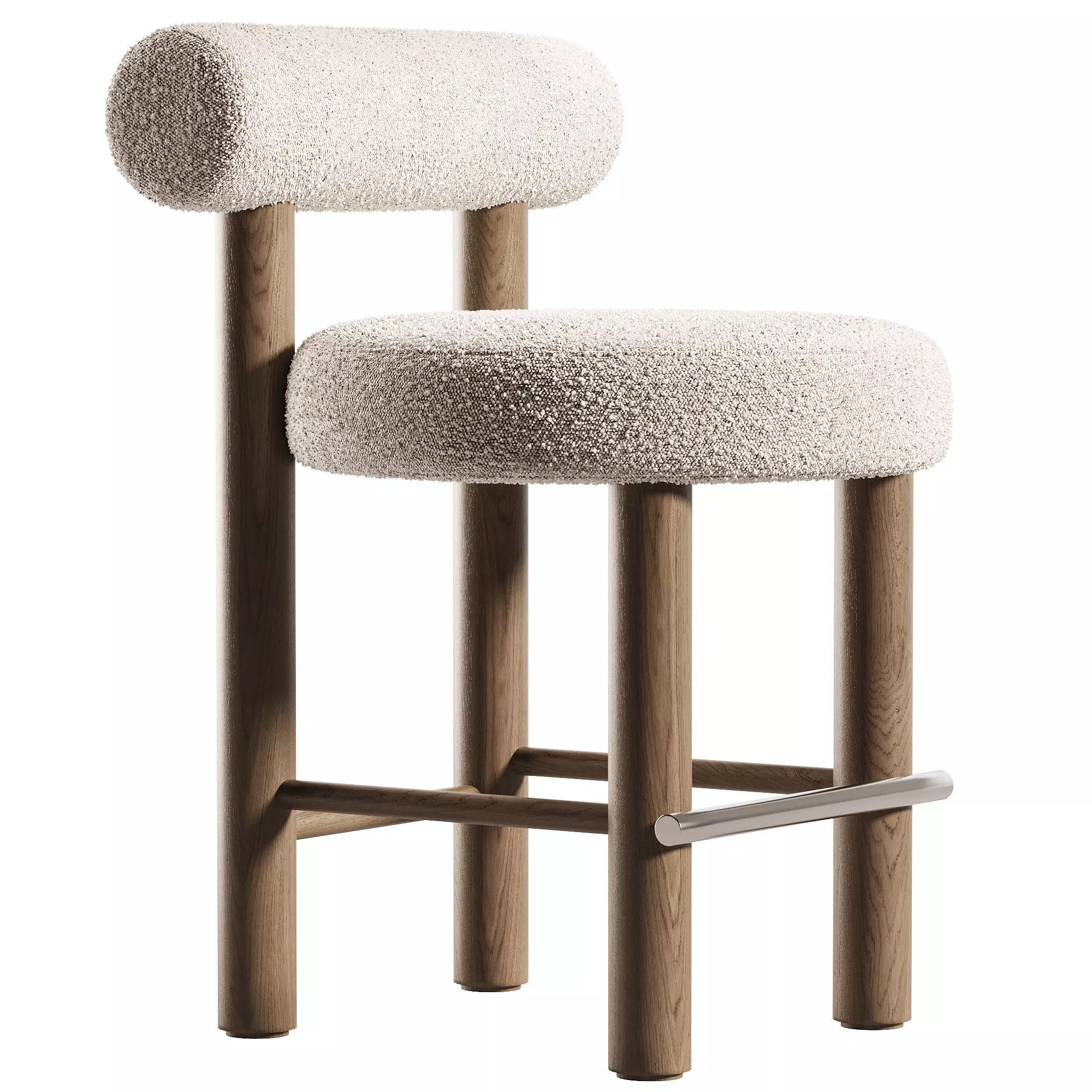 Counter and Bar Chair Gropius CS2 by Noom Low-poly 3D model_0