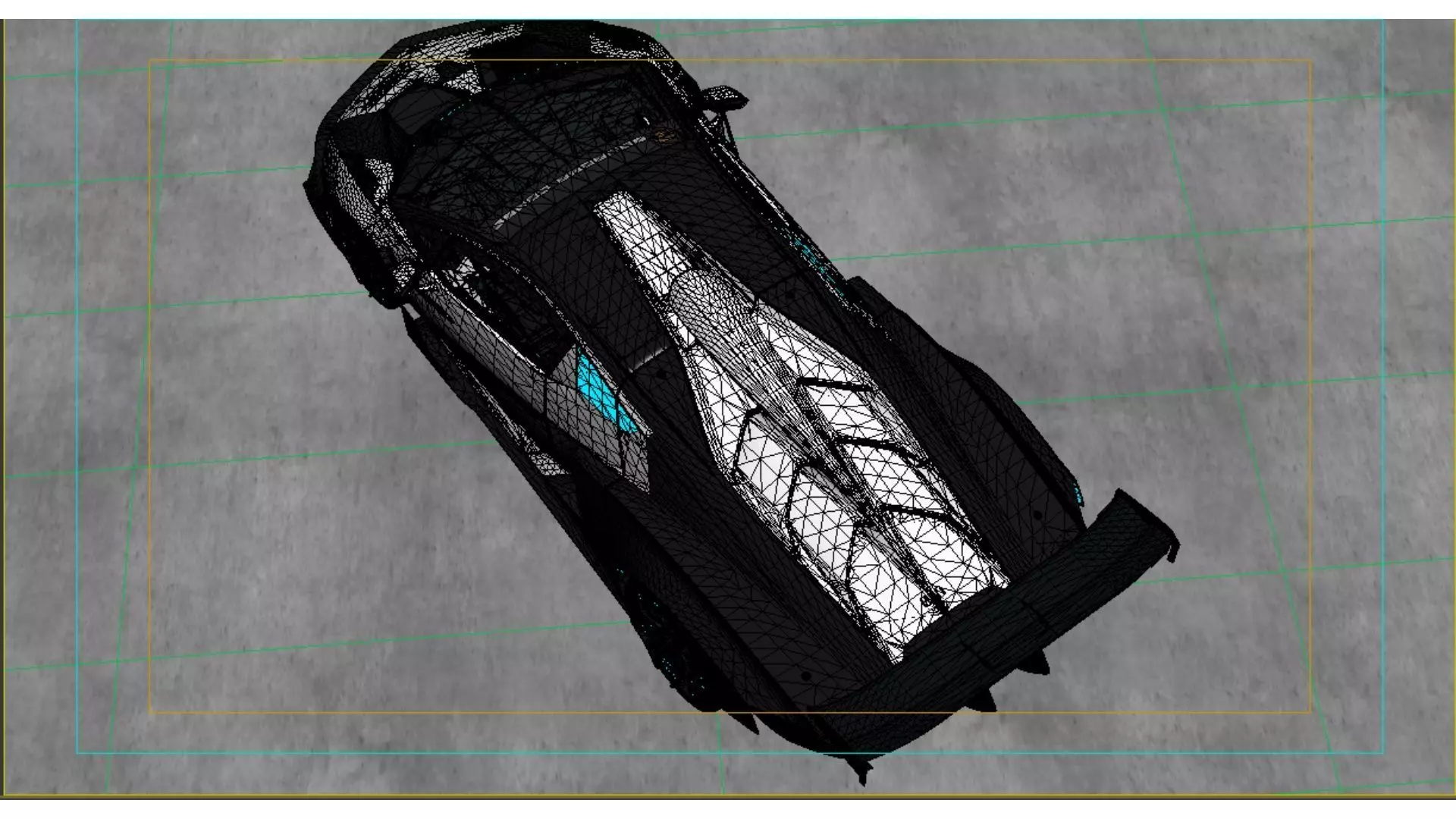 Lamborghini Future Track Supercar Low-poly 3D model_5