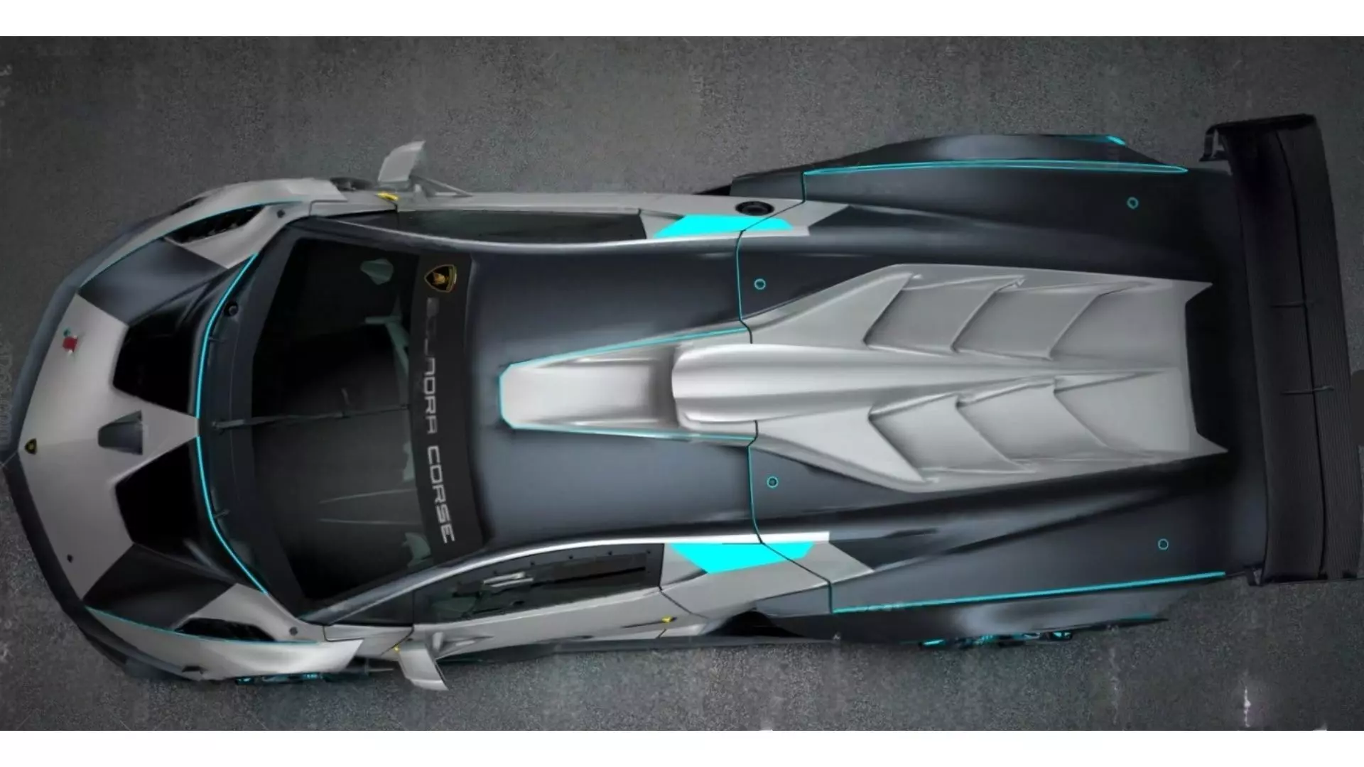 Lamborghini Future Track Supercar Low-poly 3D model_3