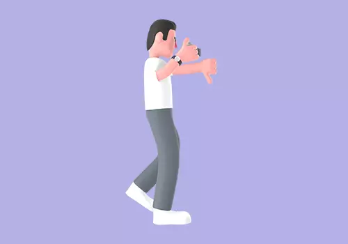 Stylized 3D Male Photographer Character - Thumbs Down Pose 3D model_4