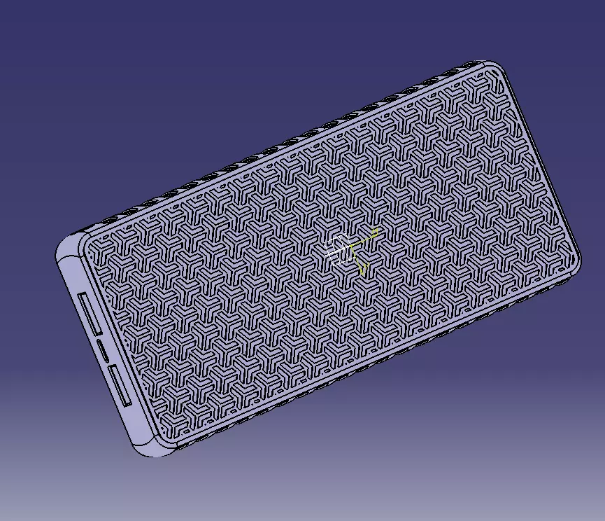 Power Bank Enclosure Stone Block Style 3D print model_23