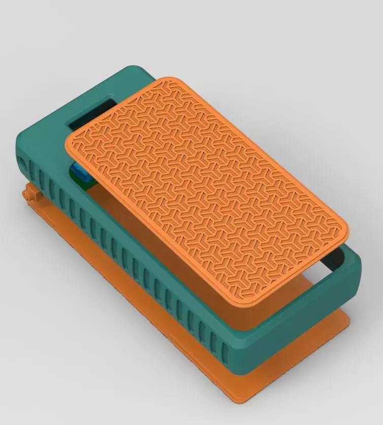 Power Bank Enclosure Stone Block Style 3D print model_1