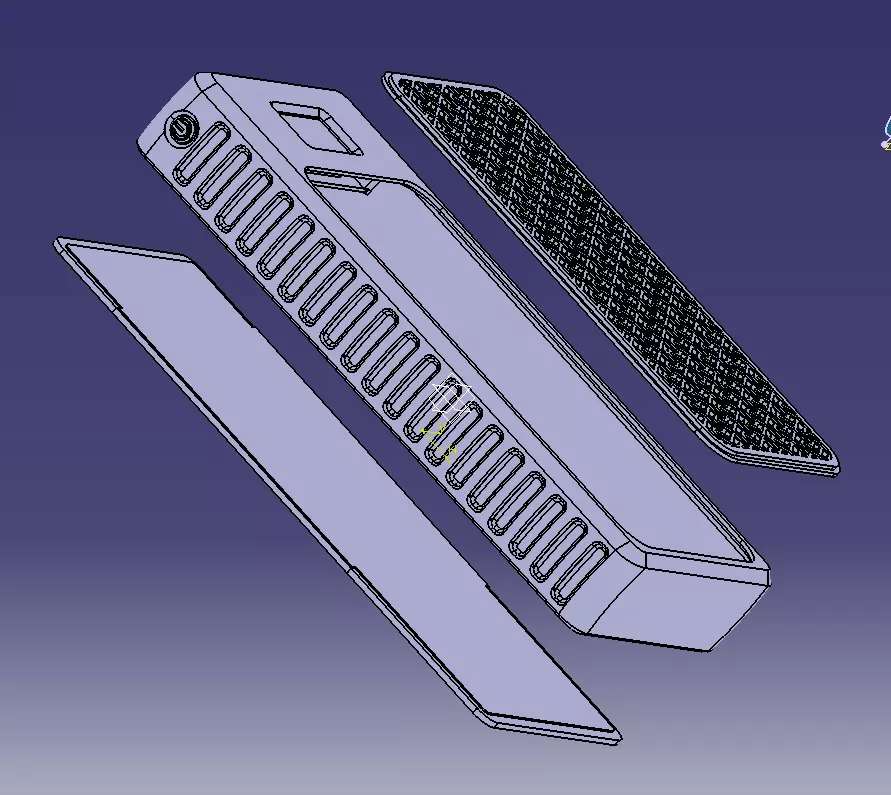 Power Bank Enclosure Stone Block Style 3D print model_35