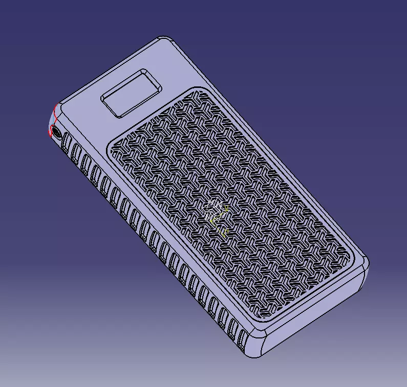 Power Bank Enclosure Stone Block Style 3D print model_5