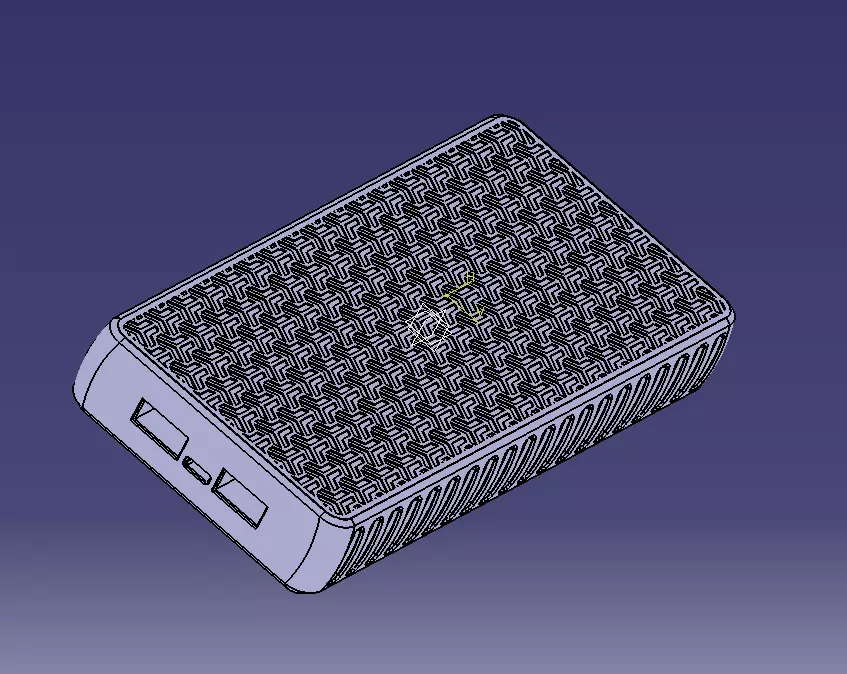 Power Bank Enclosure Stone Block Style 3D print model_21