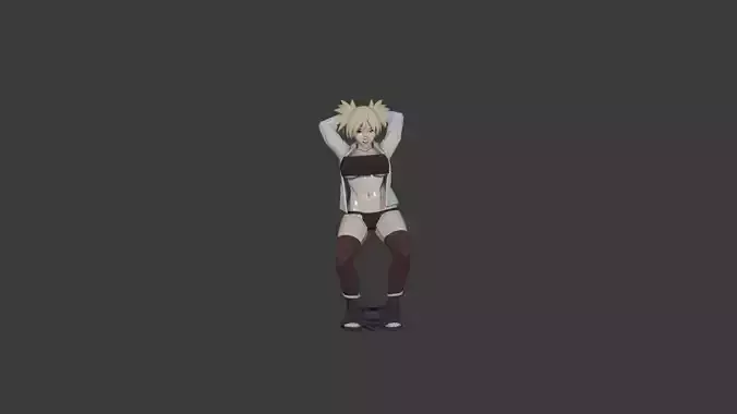 Temari  Naruto Inspired 3D Character Model 