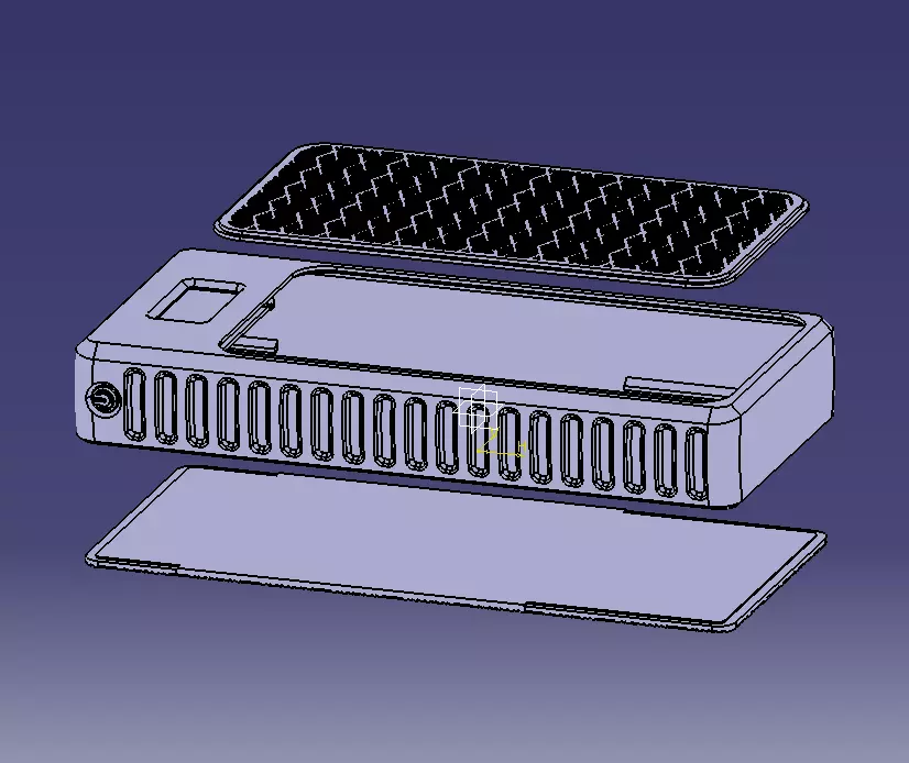 Power Bank Enclosure Square Box Style 3D print model_37