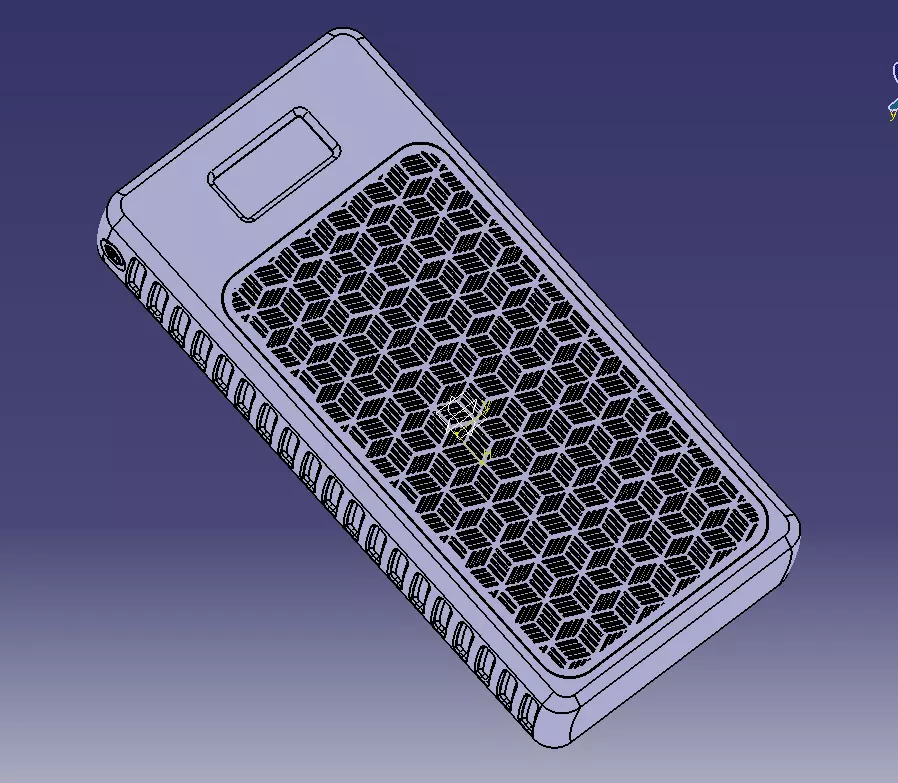 Power Bank Enclosure Square Box Style 3D print model_7