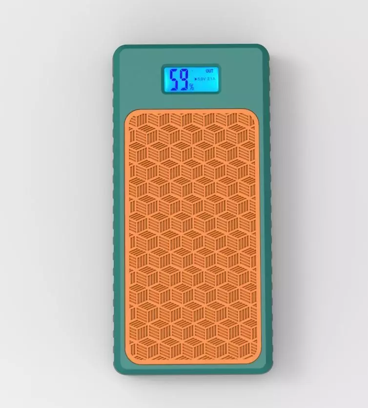 Power Bank Enclosure Square Box Style 3D print model_2