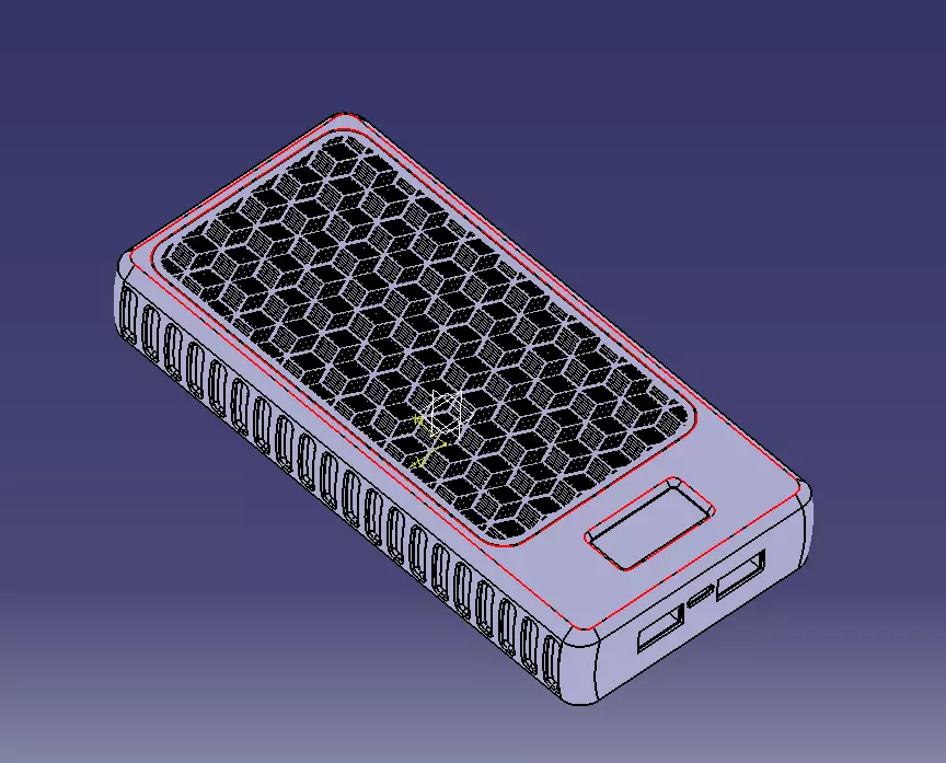 Power Bank Enclosure Square Box Style 3D print model_21