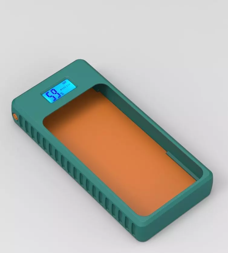 Power Bank Enclosure Square Box Style 3D print model_4