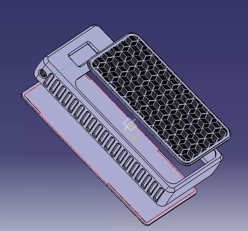 Power Bank Enclosure Square Box Style 3D print model_35