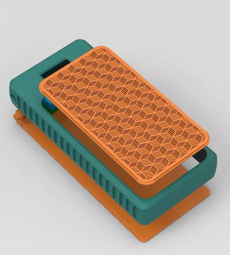 Power Bank Enclosure Square Box Style 3D print model_1