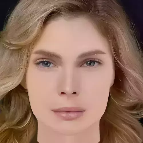 Kate Nauta Head - No Hair - Low poly head for game