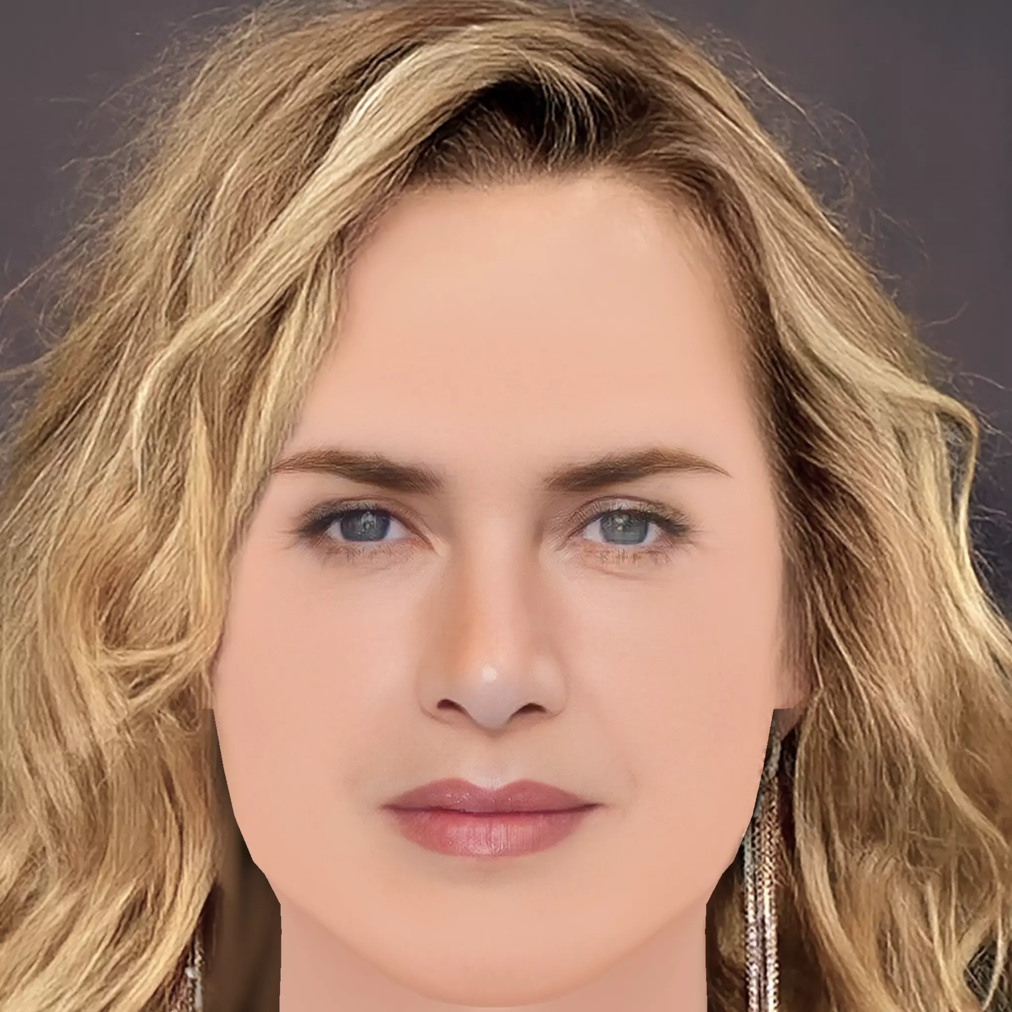 Kate Winslet Head - No Hair - Low poly head for game Low-poly 3D model