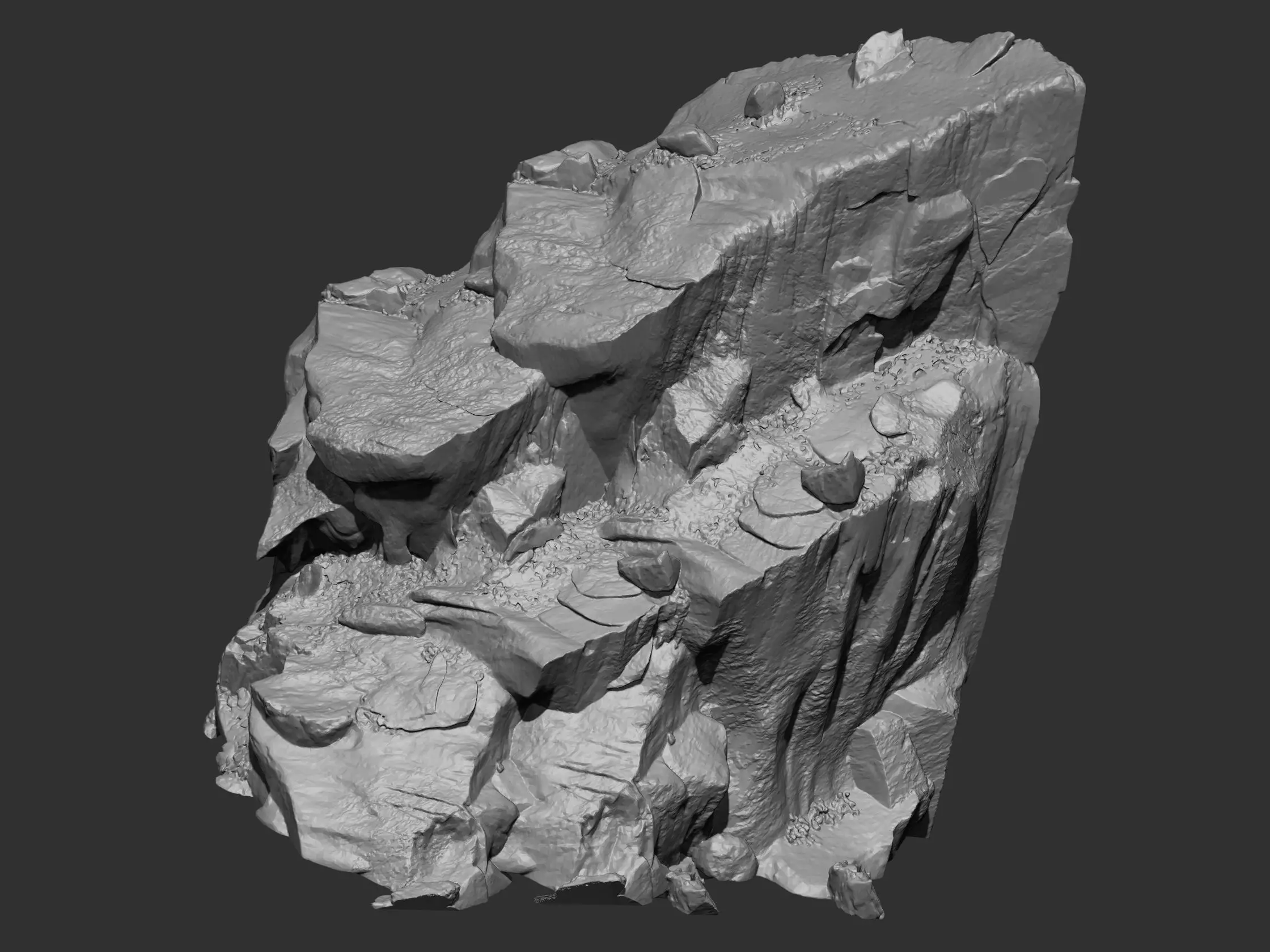Rock and Cliff IMM Brushes 15 in one Vol 1 3D model_12