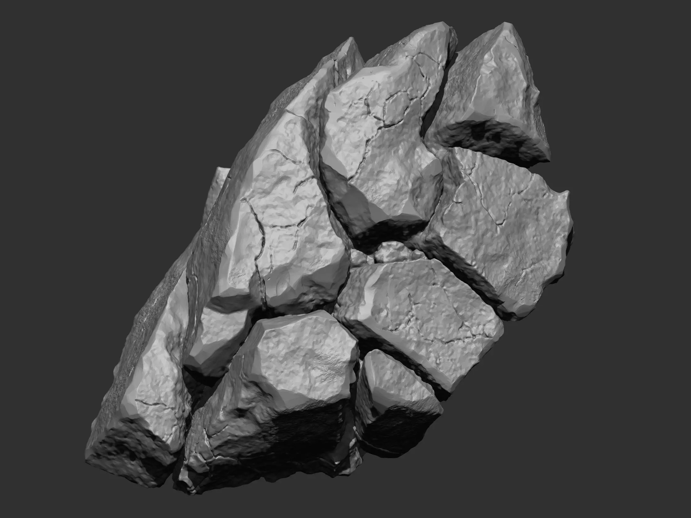 Rock and Cliff IMM Brushes 15 in one Vol 1 3D model_22